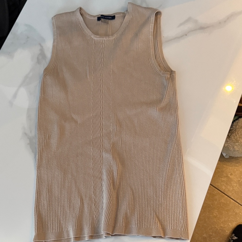 Tommy Hilfiger Light Tan Knit Top